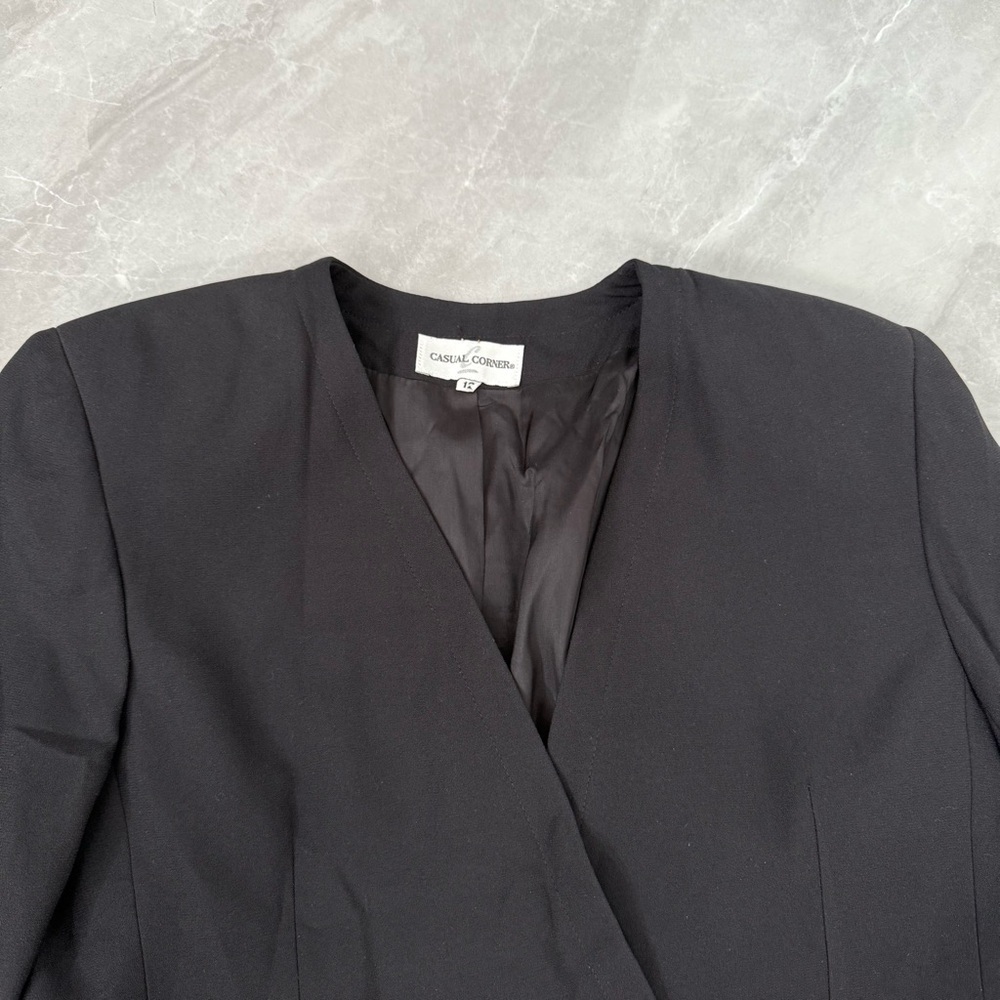 Women’s Vintage Casual Corner Business Office Work Blazer And Skirt Suit Set - Picture 3 of 16